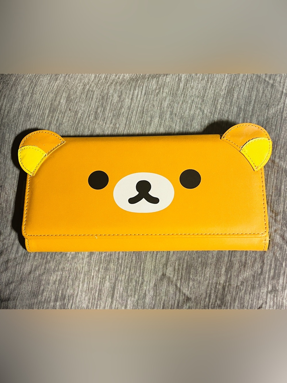 San-X Rilakkuma Kawaii Bear Long Wallet Clutch Organizer Brown Beige